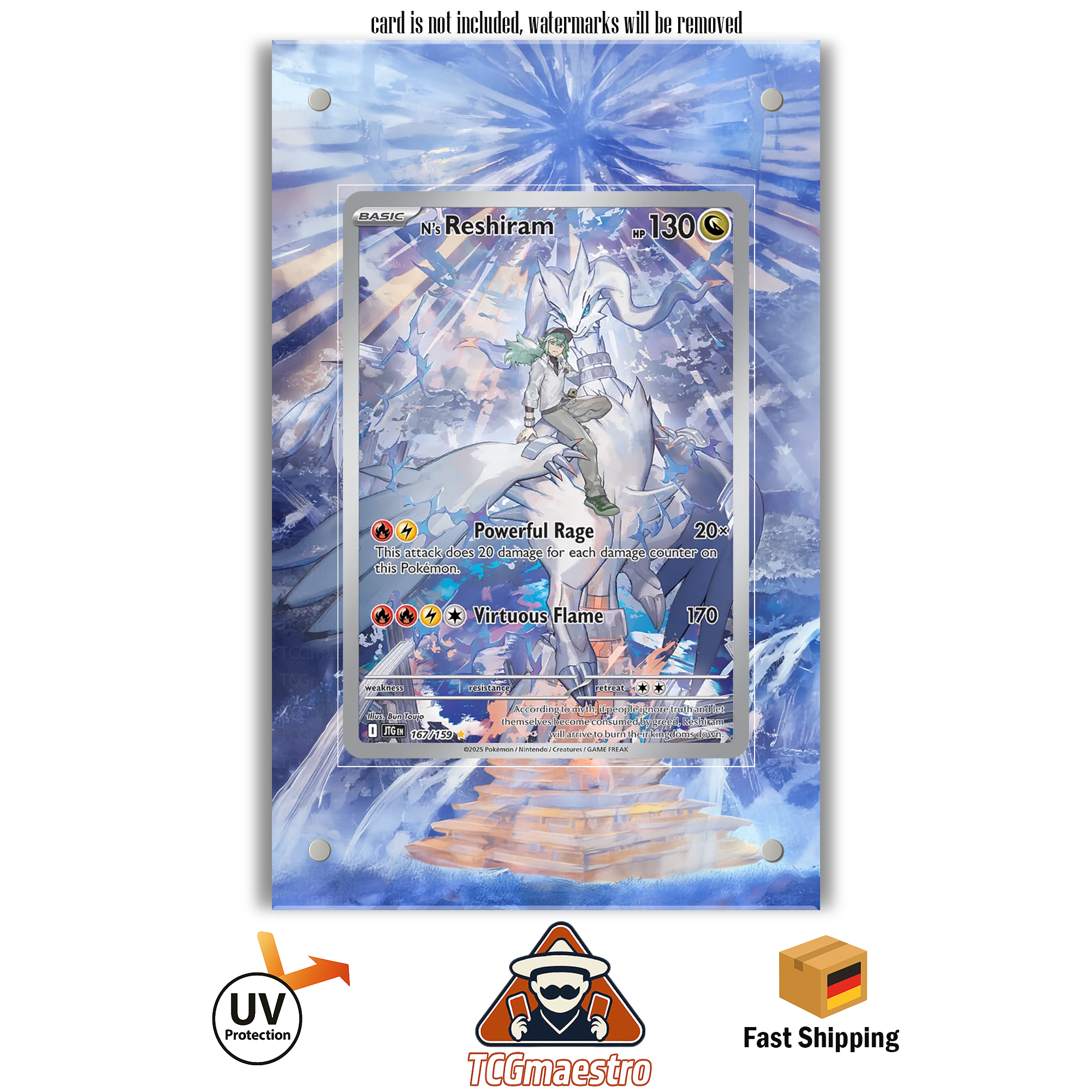 Pokémon Cards Extended Artwork Acrylic Case Protector