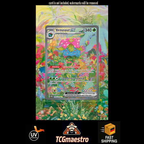 Bisaflor Venusaur 198/165 Pokemon Extended Artwork protective Display Case