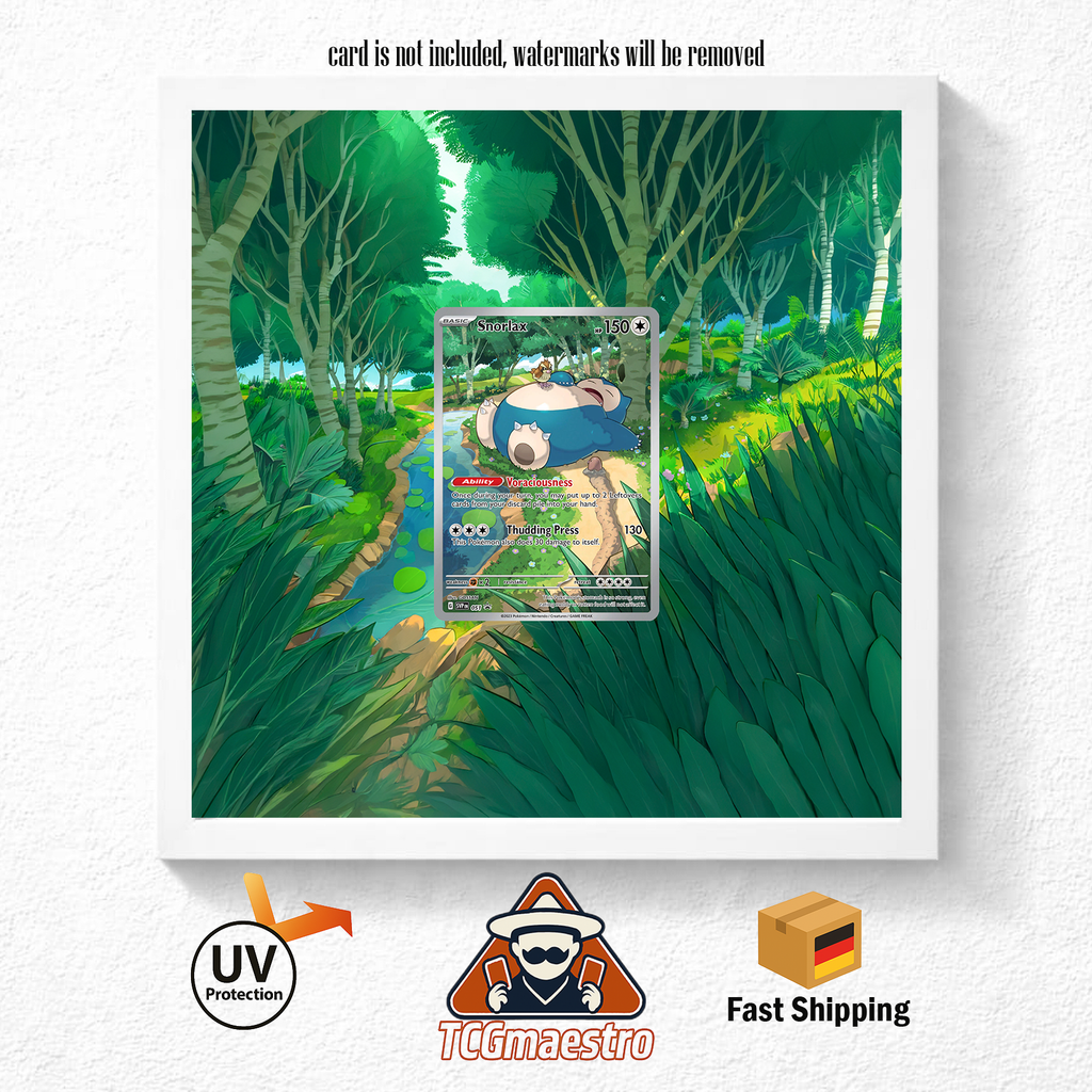 Bilderrahmen Pokémon 151 Relaxo SVP 051 Display Frame Extended Artwork