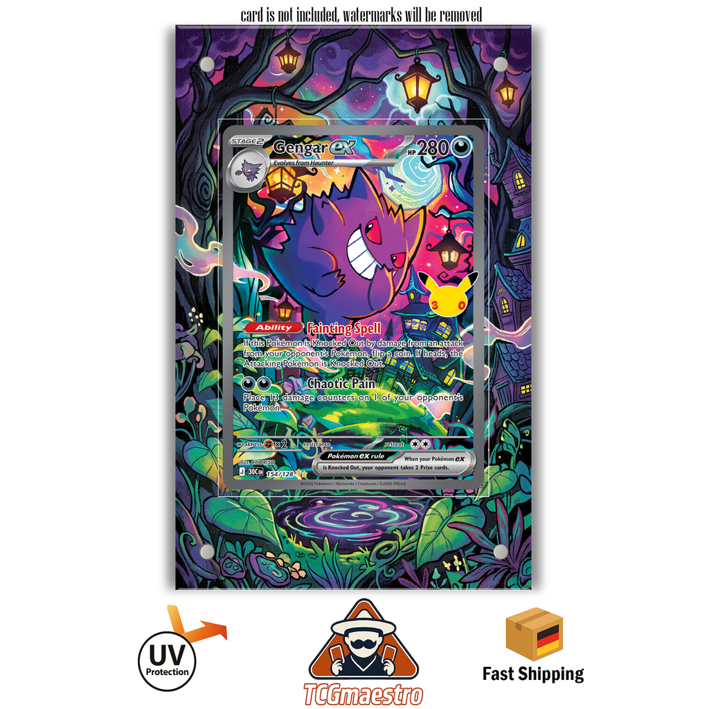Gengar 30th 154 Pokémon Extended Artwork Rahmen