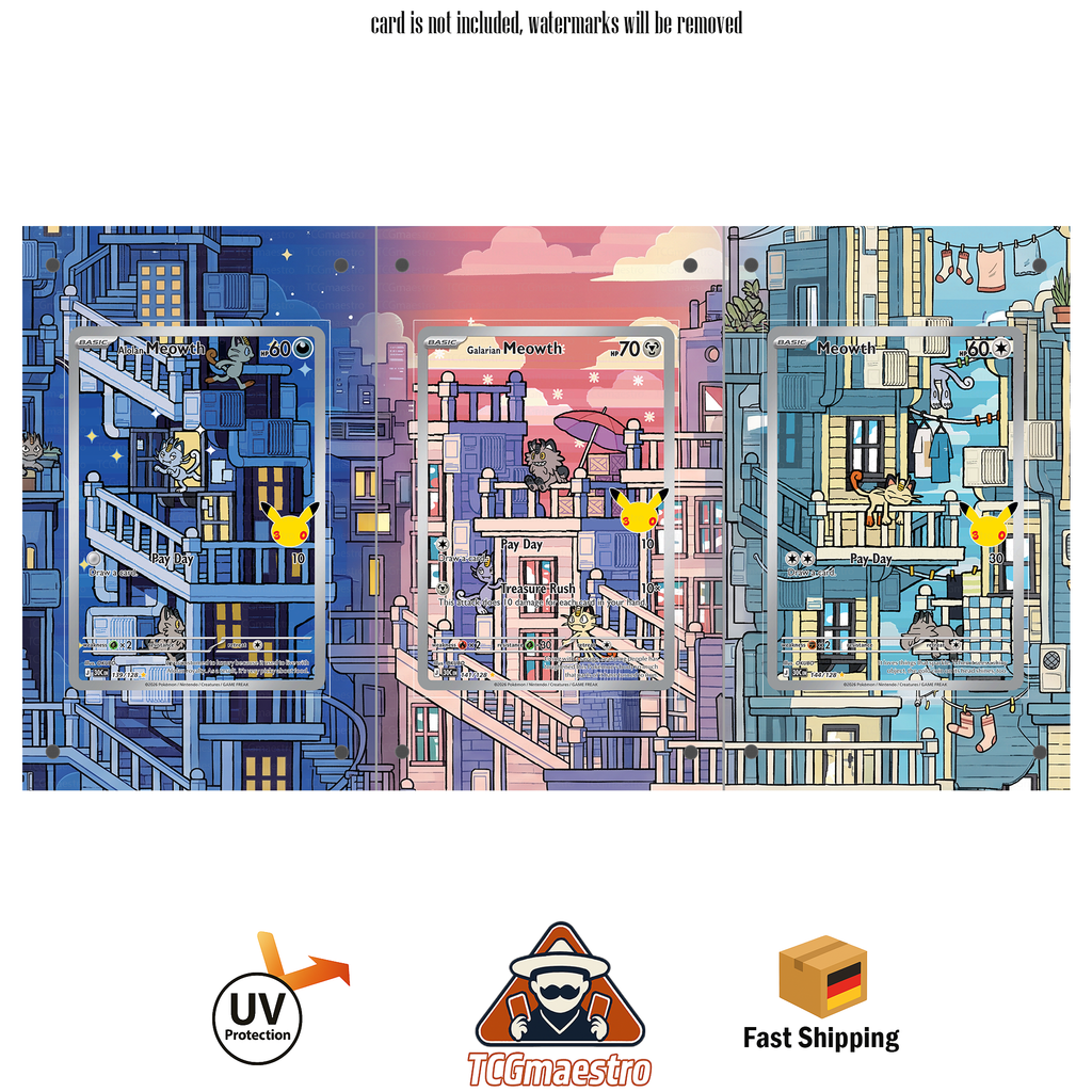 Mauzi Mewoth 30th Pokémon Extended Artwork Rahmen