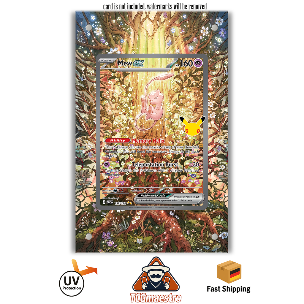 Mew 30th 152 Pokémon Extended Artwork Rahmen