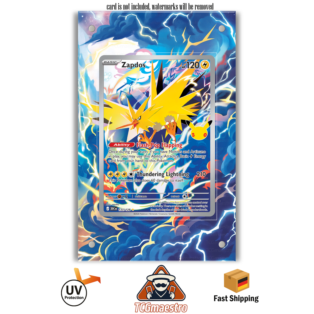 Zapdos 133 Pokémon Extended Artwork Rahmen