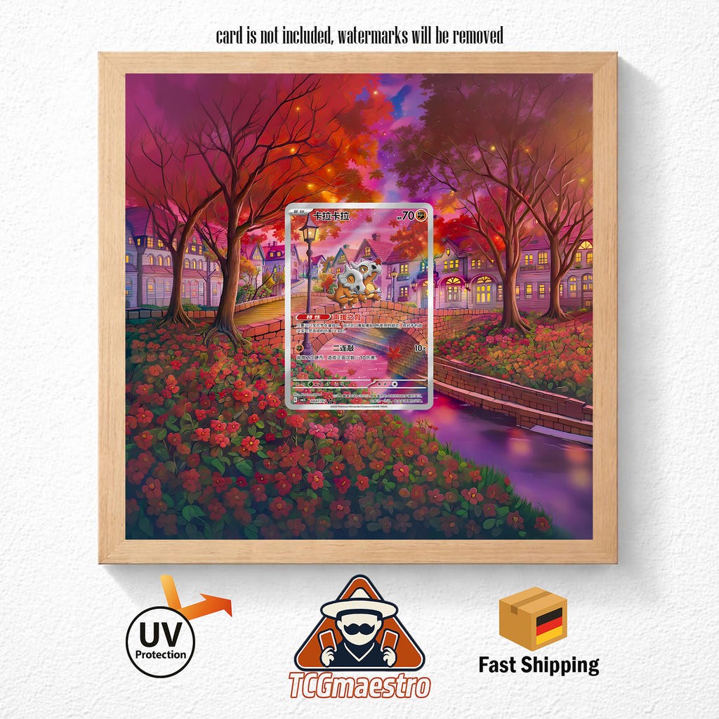 Bilderrahmen Pokémon Gem Pack Tragosso Cubone Display Art Frame