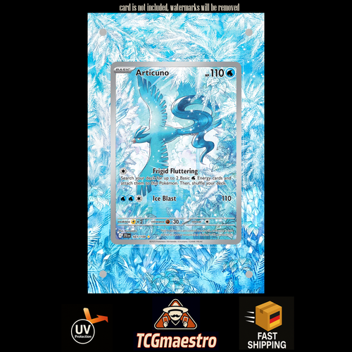 Arktos Articuno 161/159 Pokemon Extended Artwork protective Display Case Schutz