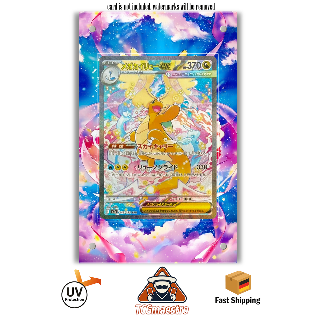 Dragoran Dragonite ASC Pokémon Extended Artwork Rahmen & Case