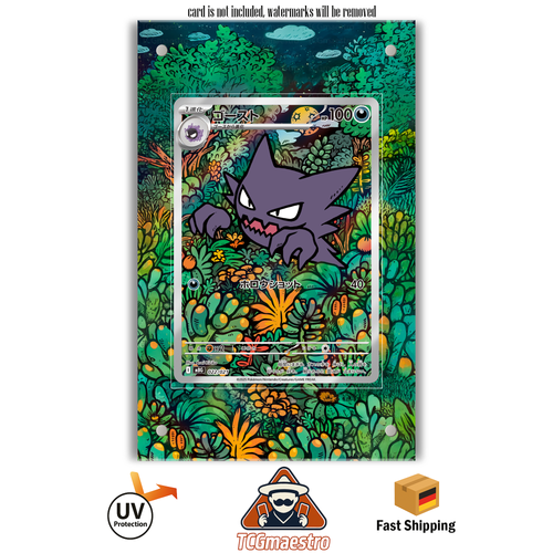 Alpollo Haunter Mega Promo Pokémon Extended Artwork Rahmen & Case