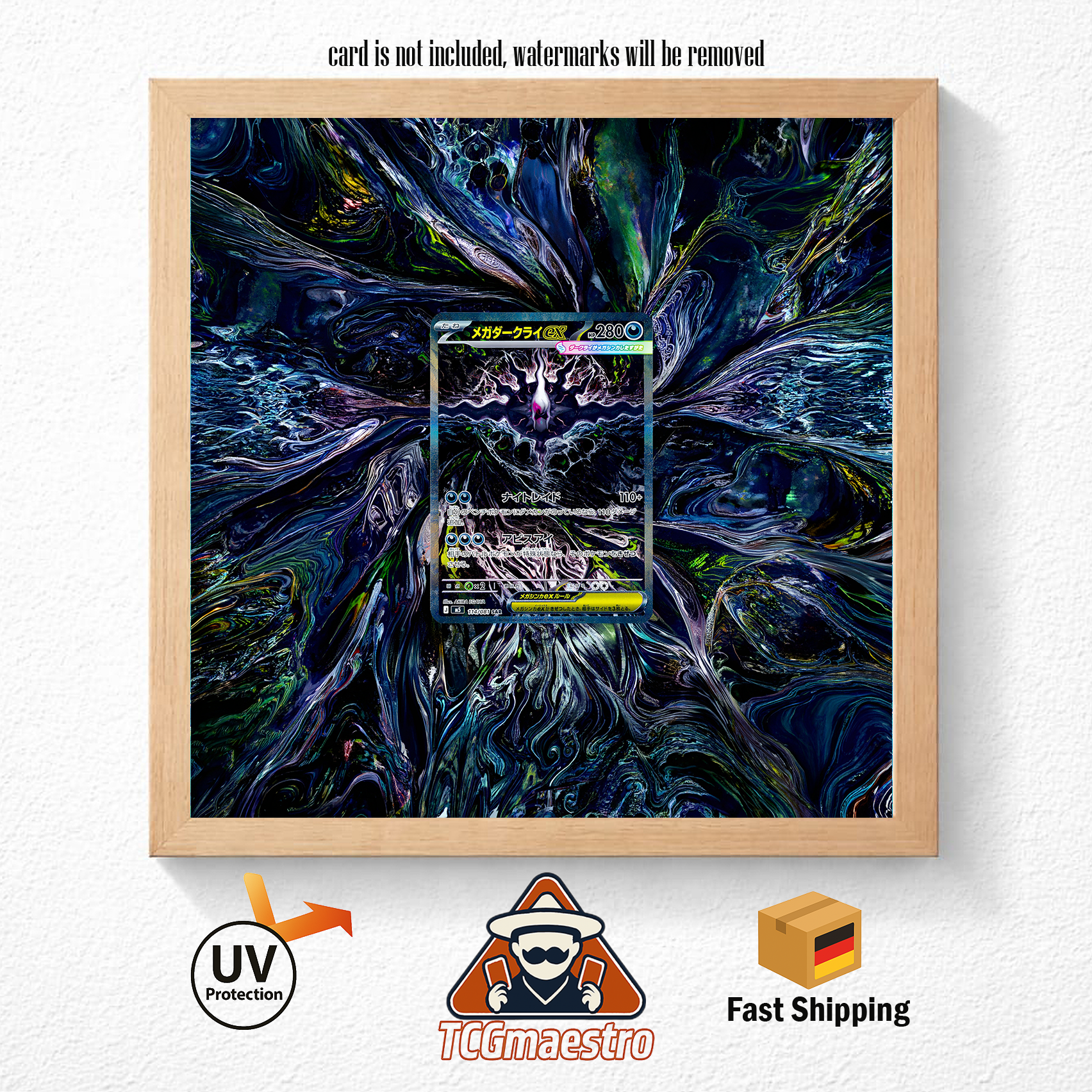 Bilderrahmen Pokémon Mega Dakrai PBL 116 Display Art Frame