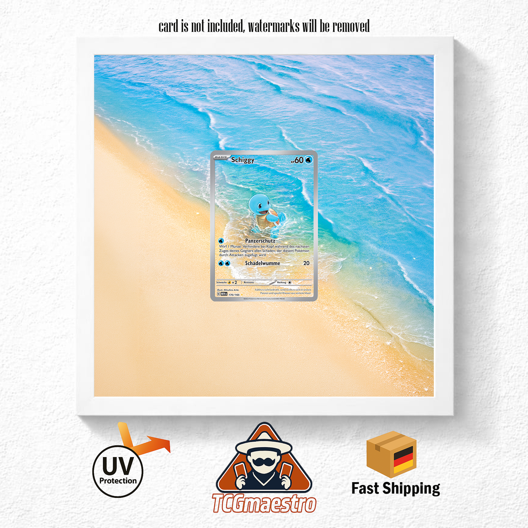 Bilderrahmen Pokémon Schiggy Squirtle 151 Display Art Frame